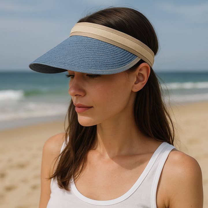 LINETA - Wholesale Visor - Unisex - Braided visor hat–Festival style and sun protection