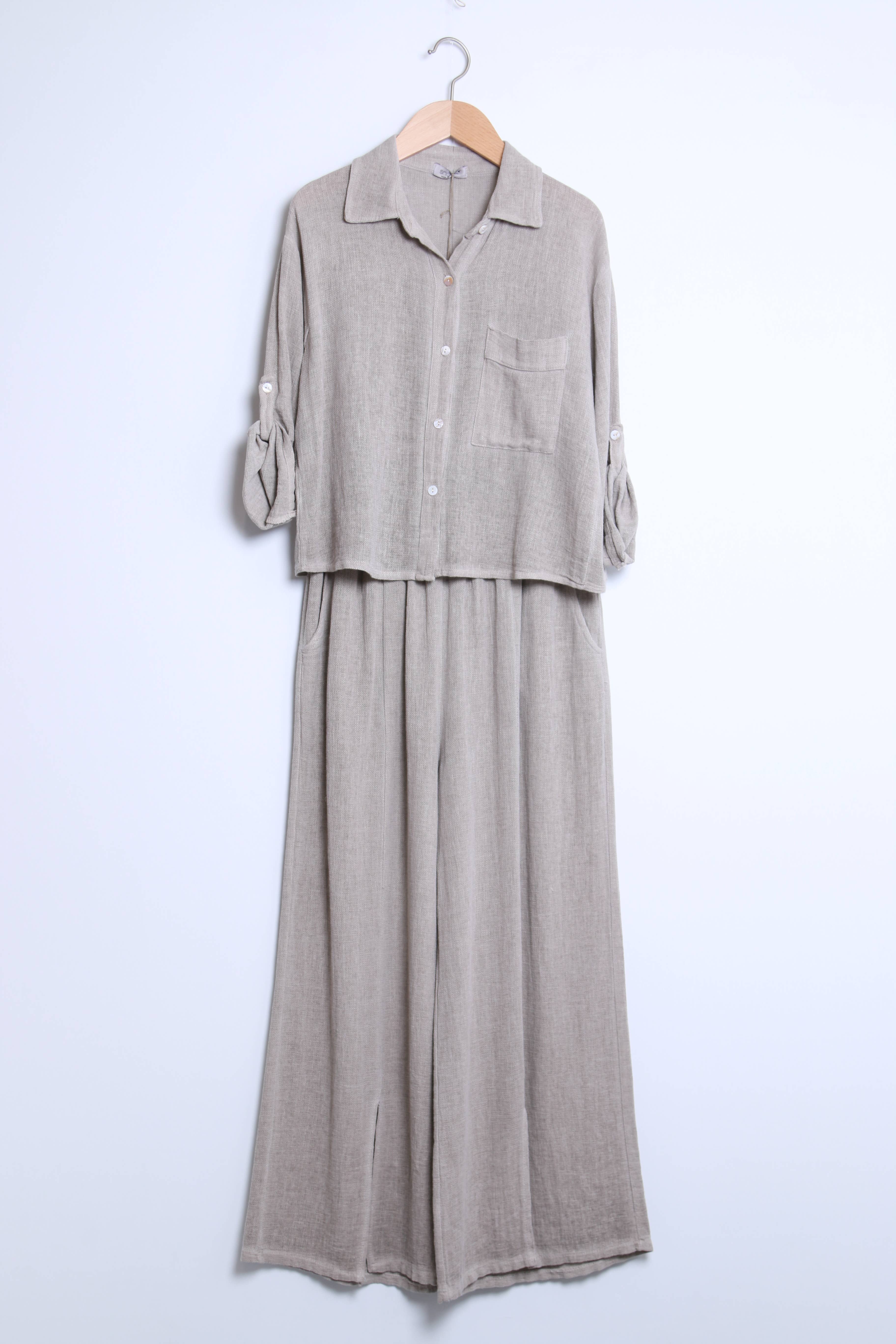 Shyloh - Wholesale Button Down Shirt - Women's - Linen cotton top 1578224