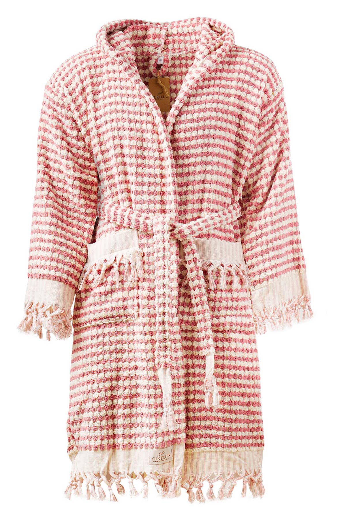 YURTLUS - Wholesale Robe - Women's - Unique 100% Cotton Pockets Bathrobe, Bubble Handwoven Robe13