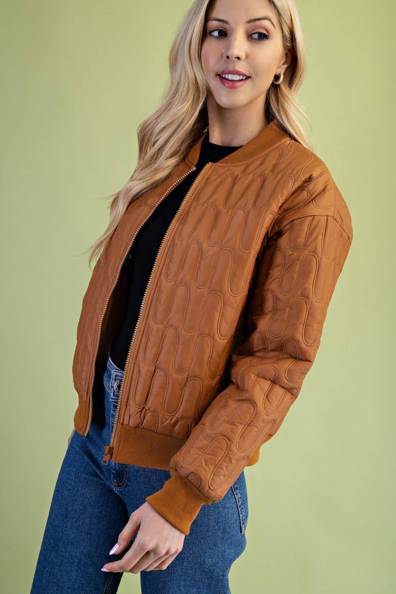Vanilla Monkey - Wholesale Bomber Jacket - Women's - Quilted Puffer Bomber Jacket2
