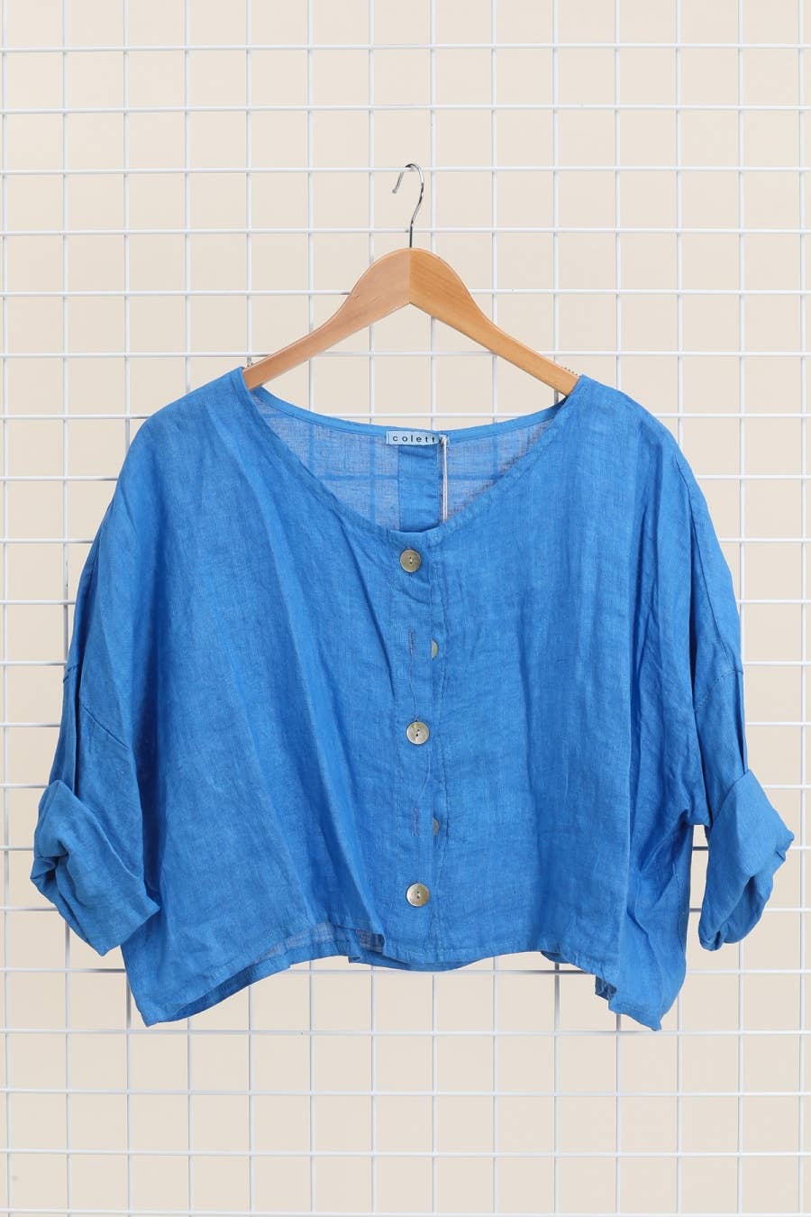 la maison des fibres naturelles - Wholesale Jacket - Women's - 3/4 sleeve linen jacket 906 100% linen11