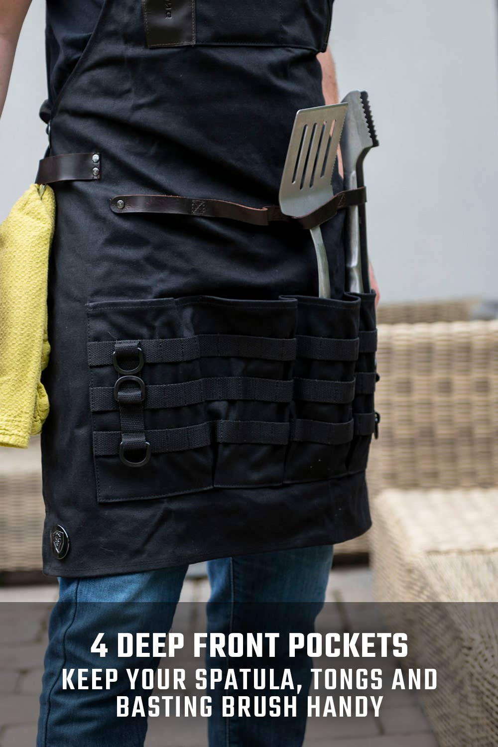 Dalstrong - Wholesale Kitchen/Utility Knife - BBQ Apron | Heavy-Duty Waxed Canvas | Dalstrong ©3