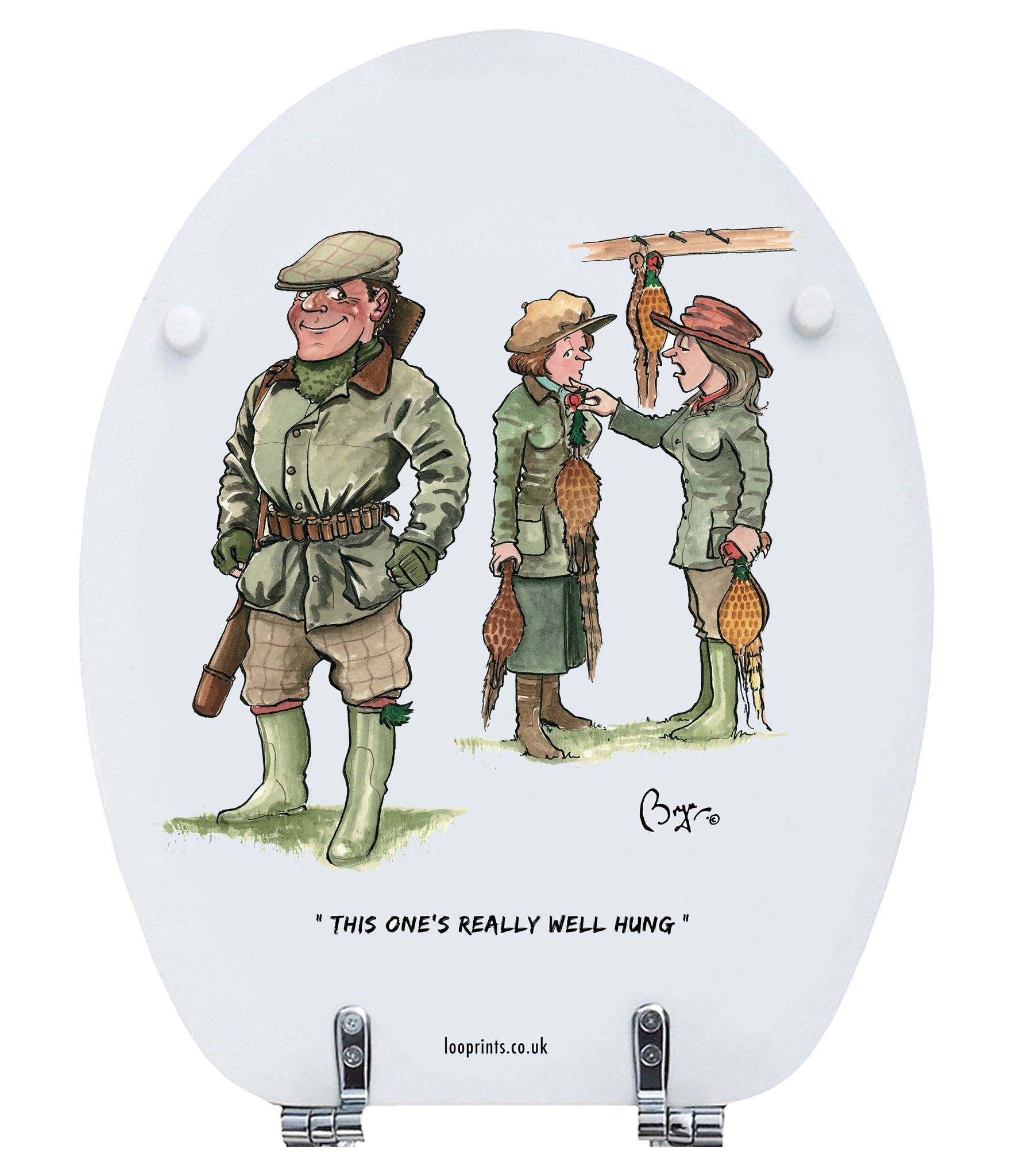 LOOPRINTS - Wholesale Toilet Seat Cover - Soft Close Wooden Toilet seat - Shooting Gifts & Decor SITC4