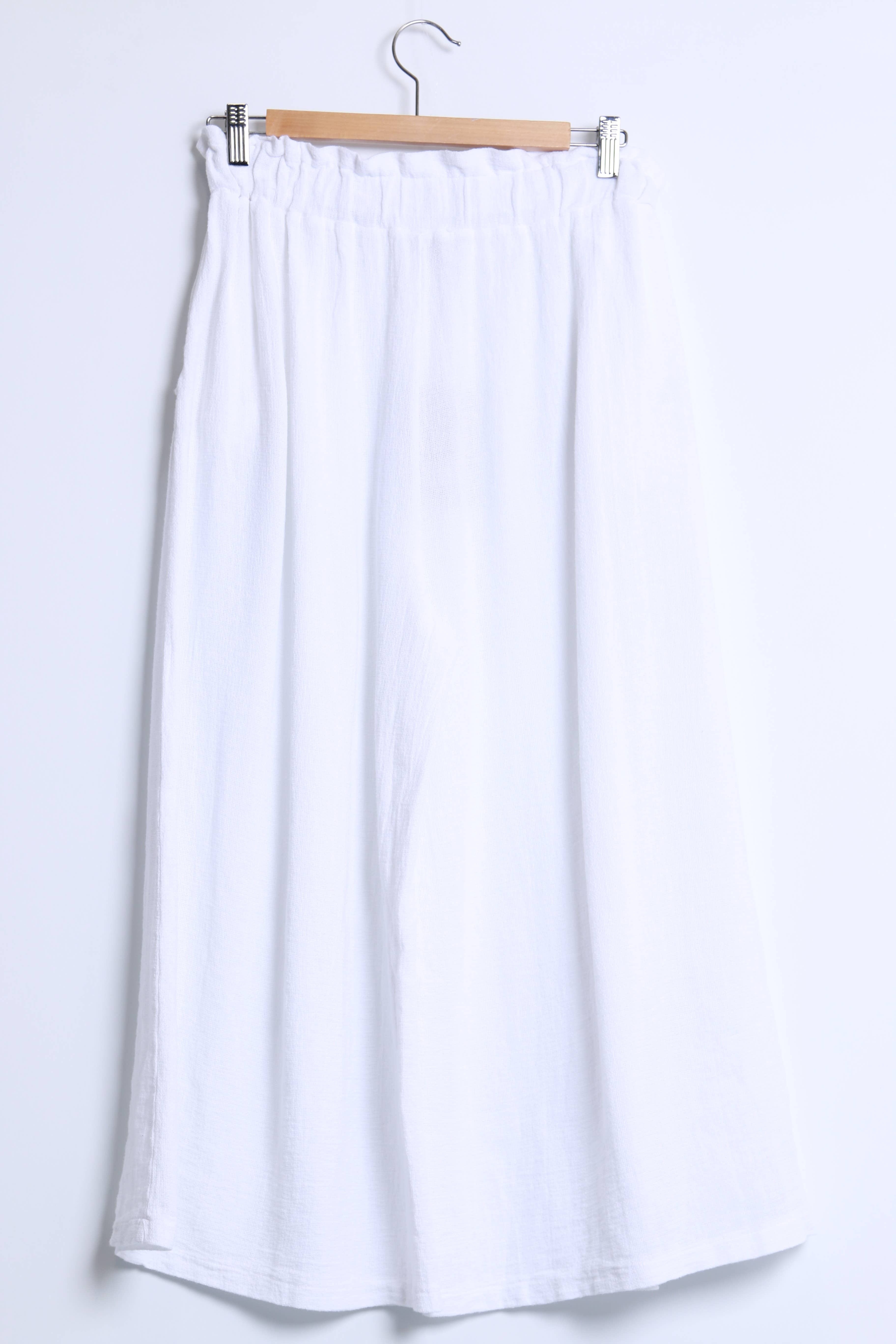 Shyloh - Wholesale Pants - Women's - Mid-length wide pants in cotton linen 2065111