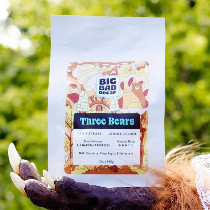 Three Bears | Mélange décaféiné exclusif | Colombie et Mexique | Naturellement décaféiné pour la vente par Big Bad Decaf