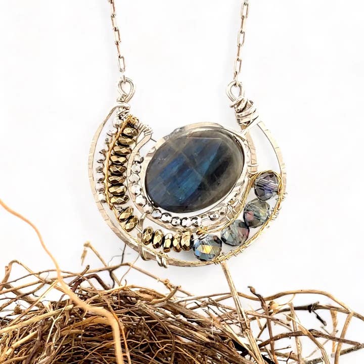 Art by any Means Jewelry - Wholesale Pendant/charm necklace - Space Dust Labradorite Necklace 80137N1