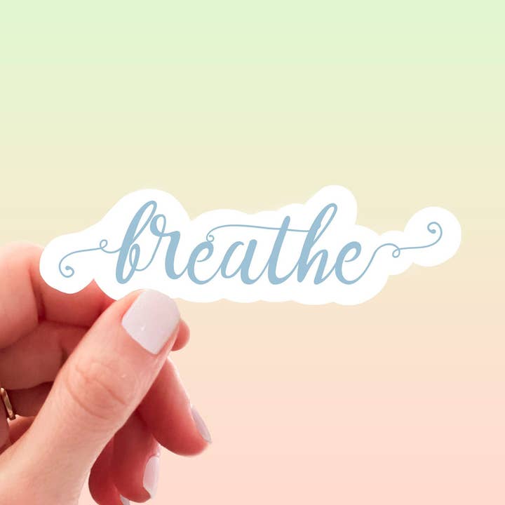 Just Breathe Sticker for wholesale by Rise & Align