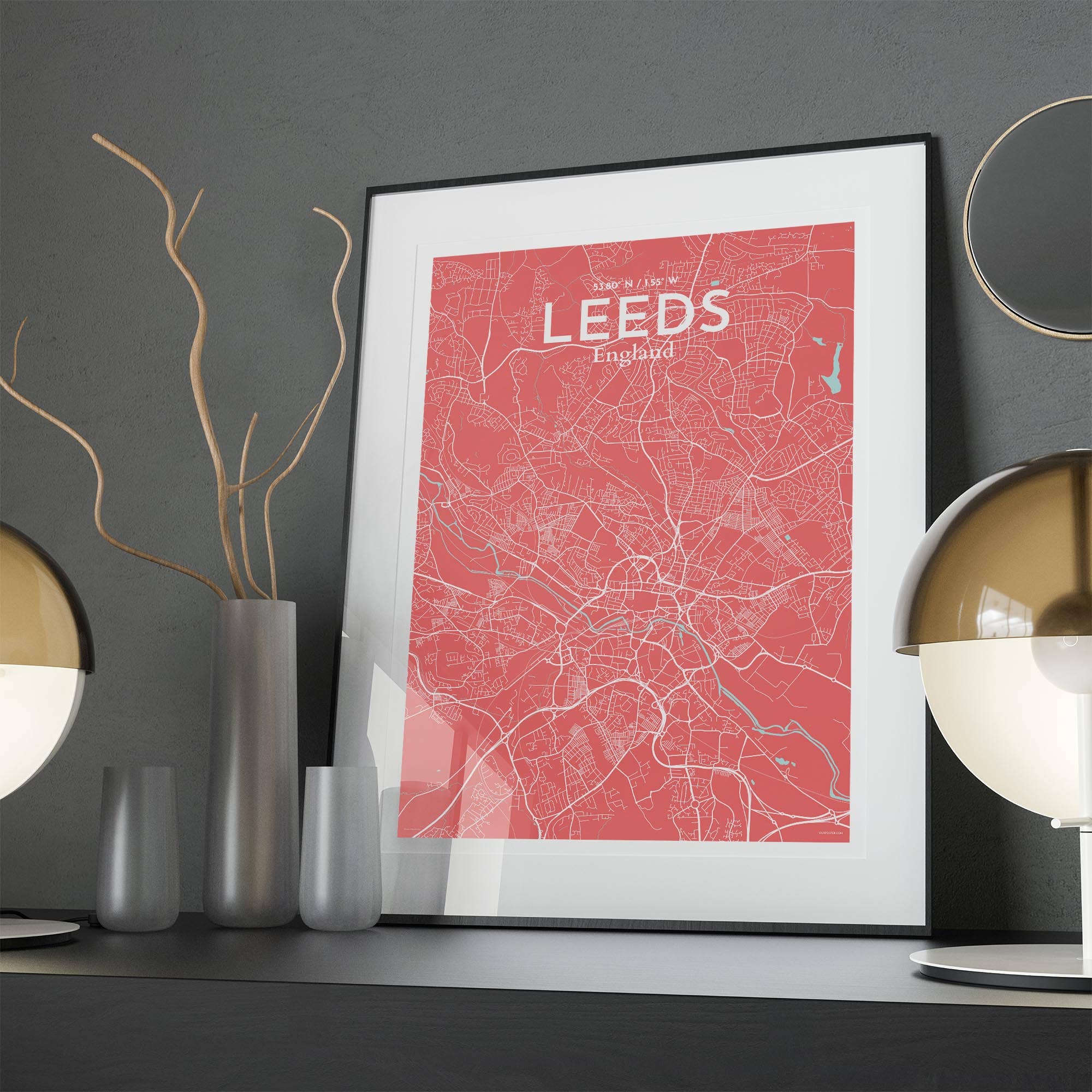 OurPoster.com – wholesale Poster – Leeds karta affisch245