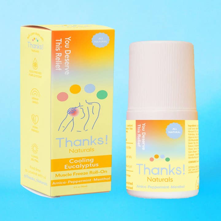 cooling eucalyptus mini muscle freeze roll-on for wholesale by Thanks! Naturals