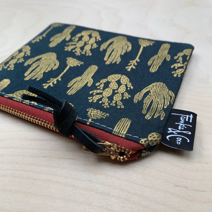 PACIFIC ZIPPER POUCH IN MIDNIGHT DESERT for wholesale by Frankie & Coco PDX