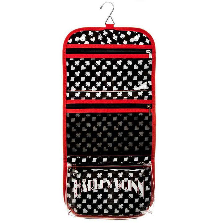 Square Deal Recordings & Supplies - Wholesale Make-up/cosmetic bag - Cosmetic Travel Hanging Bag - Batman - Harley Quinn 7.5"x10"3