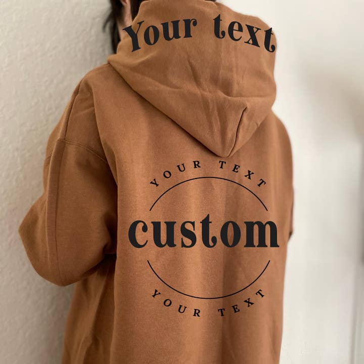 Brugerdefineret tekst hættetrøje/grafisk brugerdefineret sweatshirt
Gylden pecan  for engroshandel hos One Nine