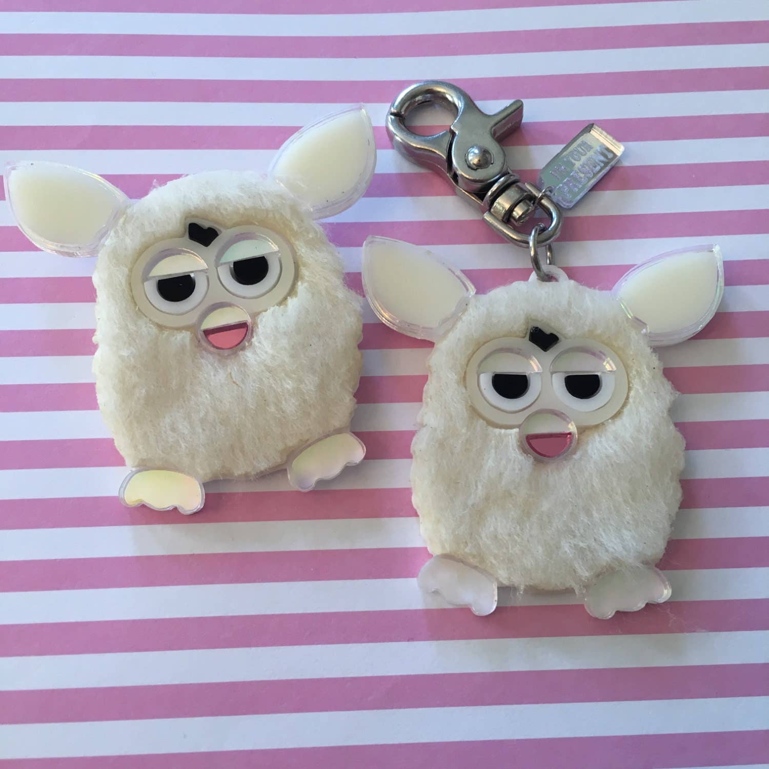 I'm Your Present - Wholesale Keychain - Women's - Furry Furby Acrylic Laser Cut Acrylic Keychain Or Pin1