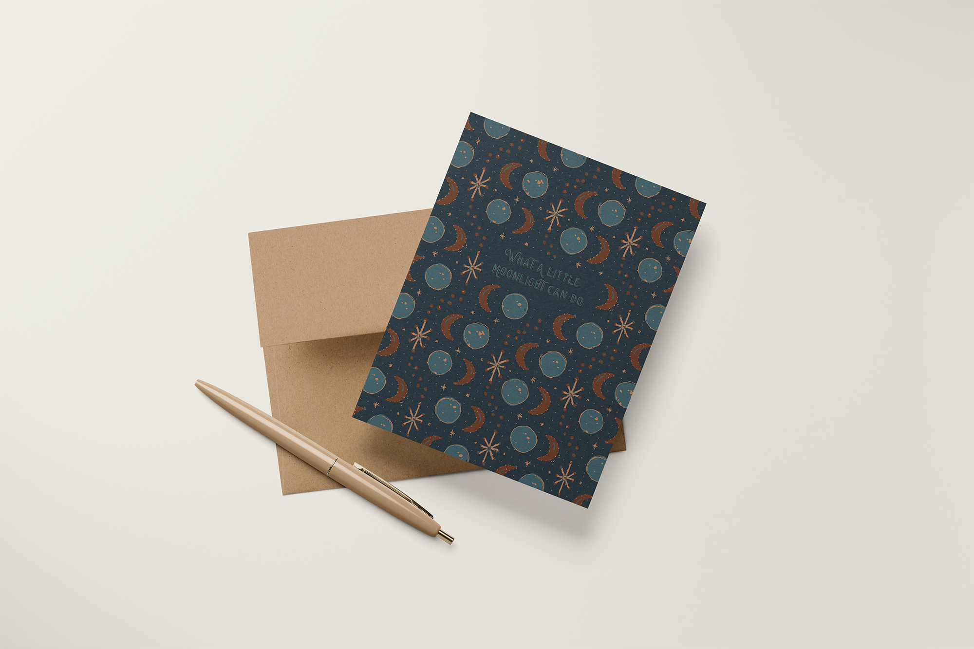 re:mused studio - Wholesale Everyday Greeting Card - A Little Moonlight A2 Greeting Card1