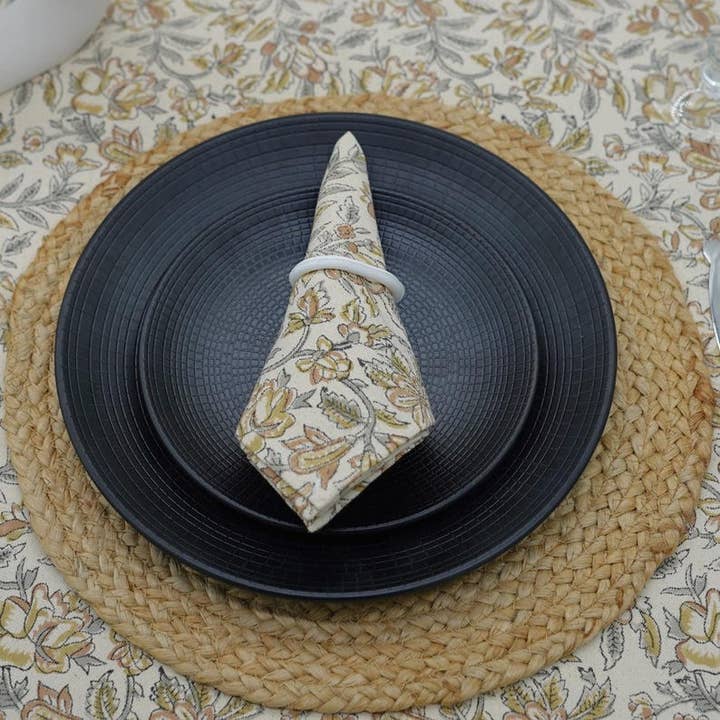 Luxury Cotton Table Set of 4 Napkin-Kudrat for wholesale by Fabdivine