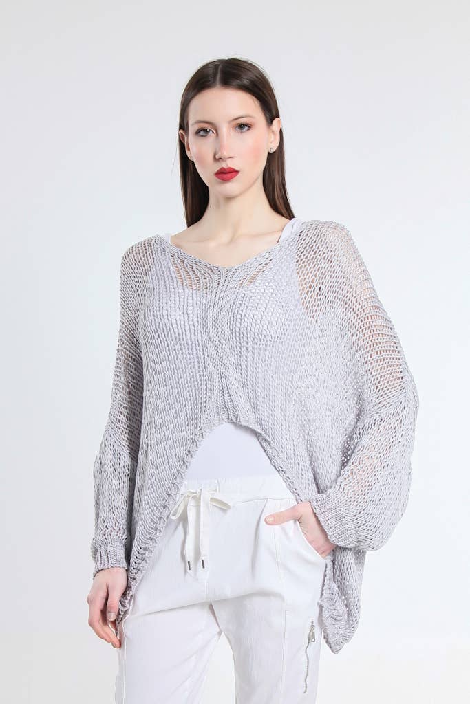 TINA Stephens Italy/Tees By Tina - Wholesale Knit Top - Women's - Adena Butterfly Open Knit Topper (BLS143)20