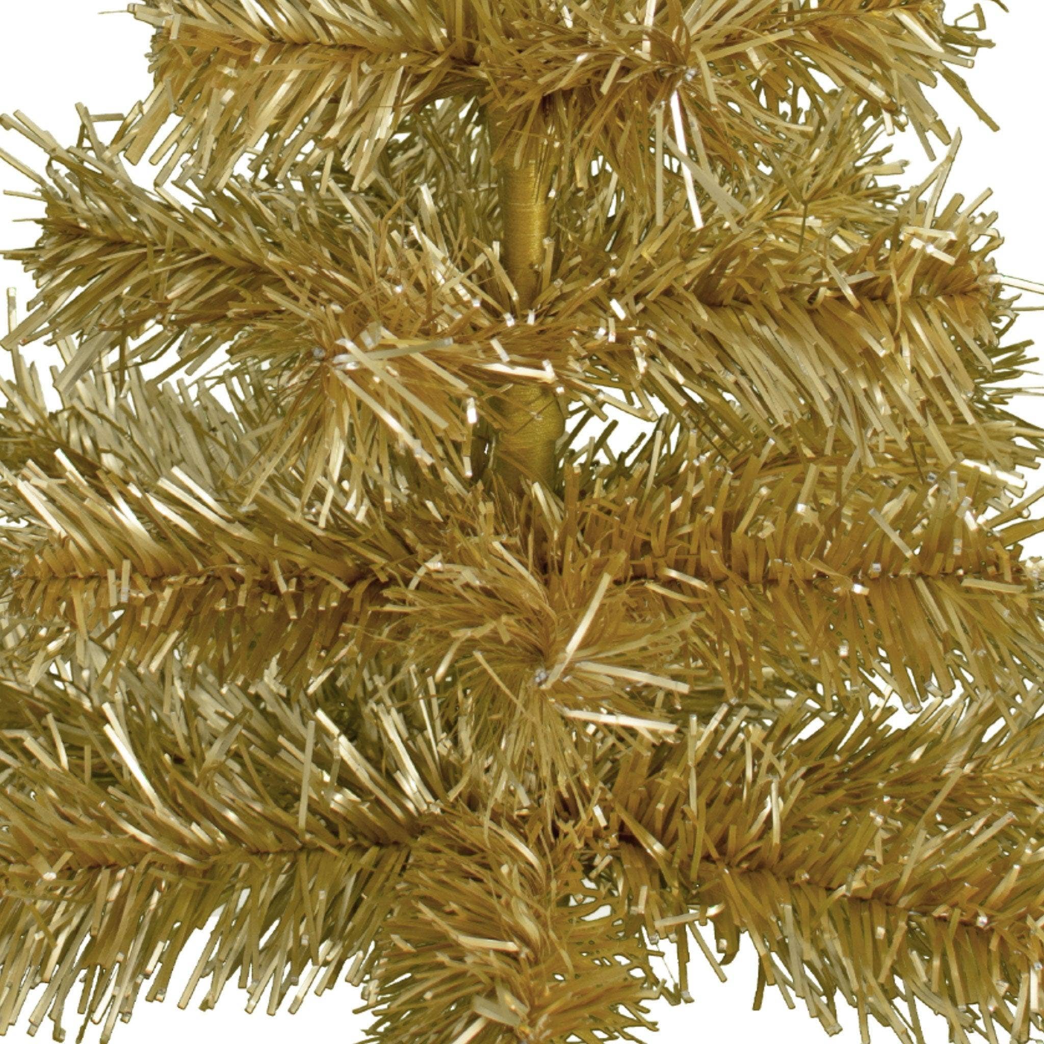 Lee Display - Wholesale Christmas Decoration - Antique Gold Tinsel Christmas Tree2