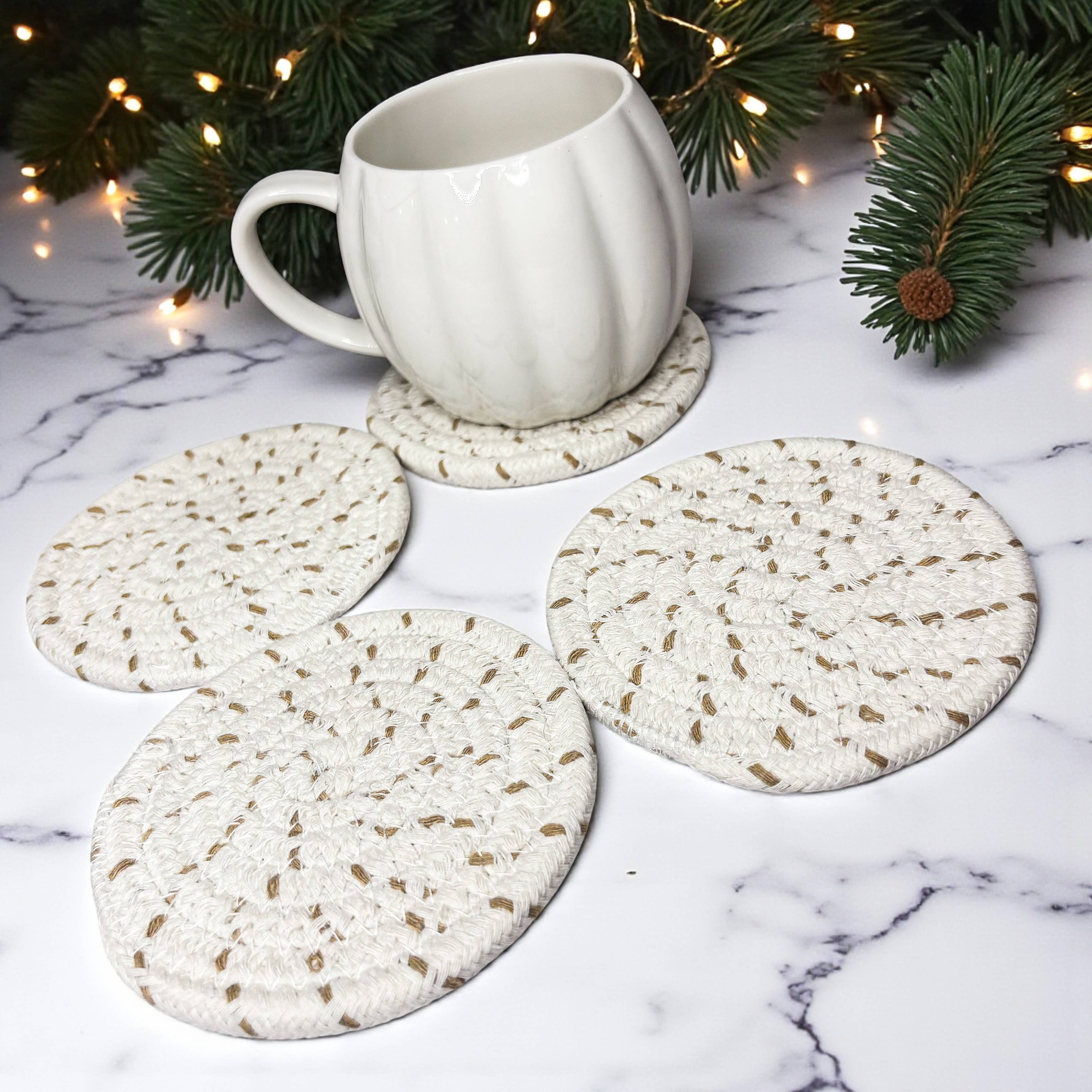 Gia Roma - Wholesale Coasters - Fall Fabric Coaster Sets, Gift Ready | Autumn Tabletop Decor51