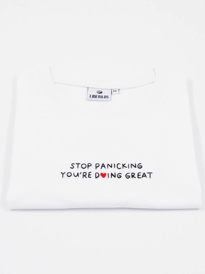 Stop Panicking - Maglietta per la vendita all'ingrosso da parte di Libera.DS