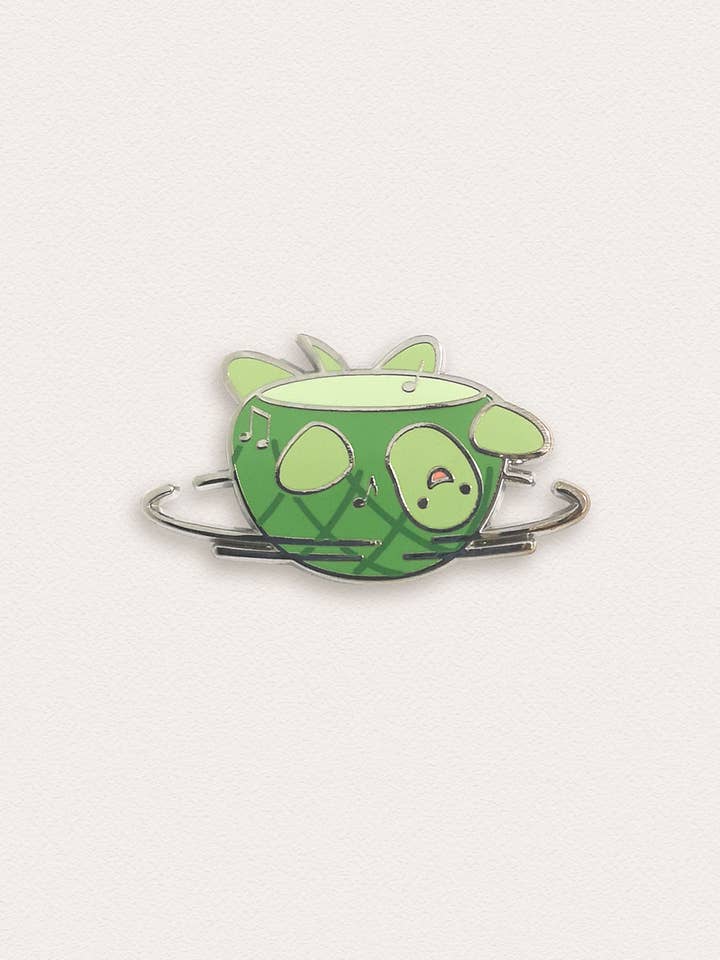 Dancing Turtle Emaille Pin voor wholesale door Ivycdraws