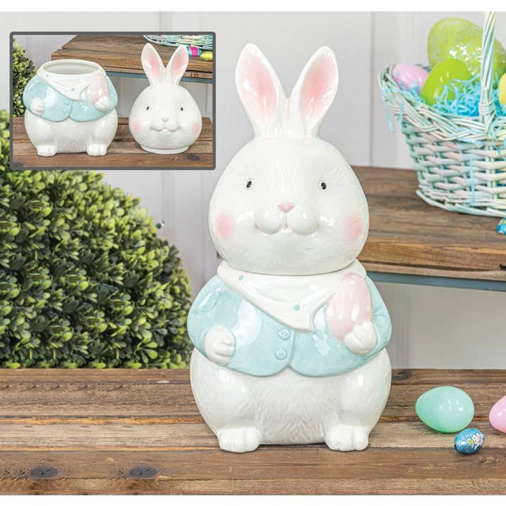 Hanna's Handiworks - Wholesale Cookie Jar - EASTER BUNNY COOKIE JAR