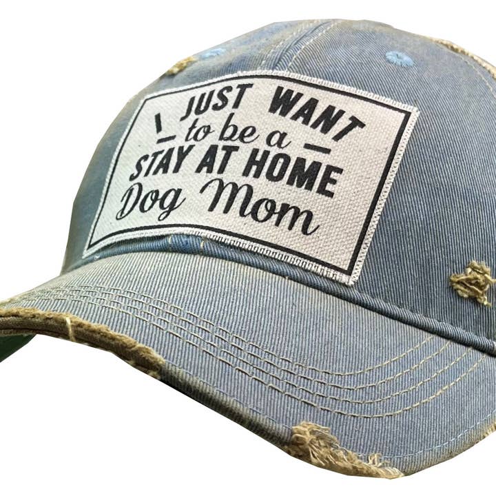 I Just Want To Be A Stay At Home Dog Trucker Baseball Cap for wholesale by Vintage Life