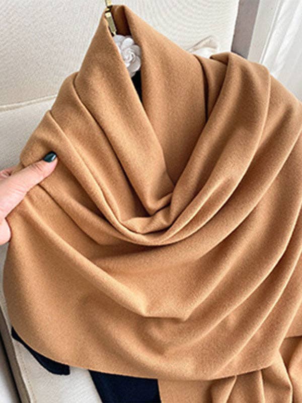 StyleGalX - Venta al por mayor Bufanda - Mujer - Bufanda de color sólido con borlas en 15 colores, imitación de cachemir22