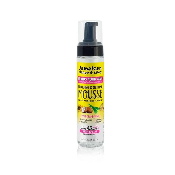 Hair Konection Corporation - Venta al por mayor Geles/espumas de peinado - MOUSSE PARA TRENZAS Y FIJACIÓN JAMAICAN MANGO & LIME