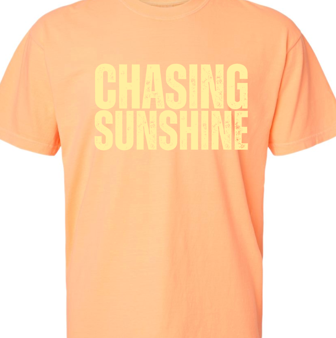 Kiki's Boutique - Wholesale Screen Printed T-Shirt - Women's - Chasing Sunshine Comfort Color Tee 1