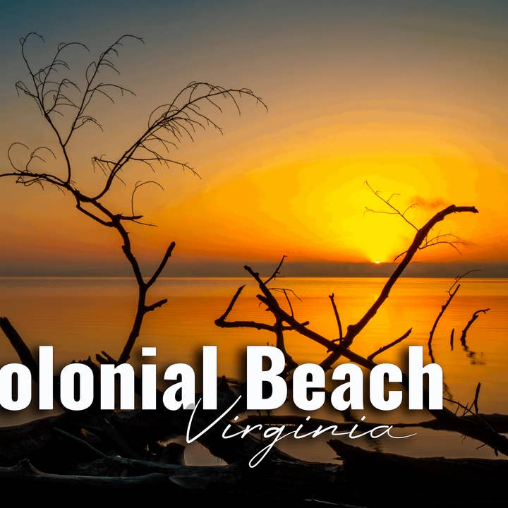 Colonial Beach Virginia Sunrise River 2"x3" Photo Magnet for wholesale by Turnmeyers
