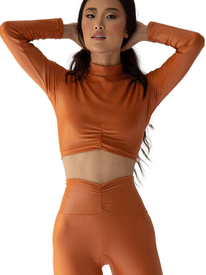 Haut de sport HOLLY PUMPKIN Scrunch pour la vente par Gianine Bikini