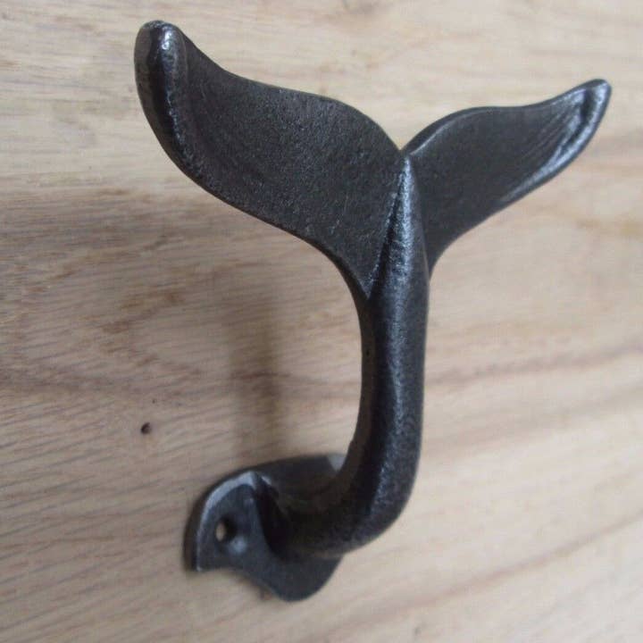 Alza - Wholesale Wall hook - Cast Iron Wall Coat Hook Fish Tail /Whalefin1