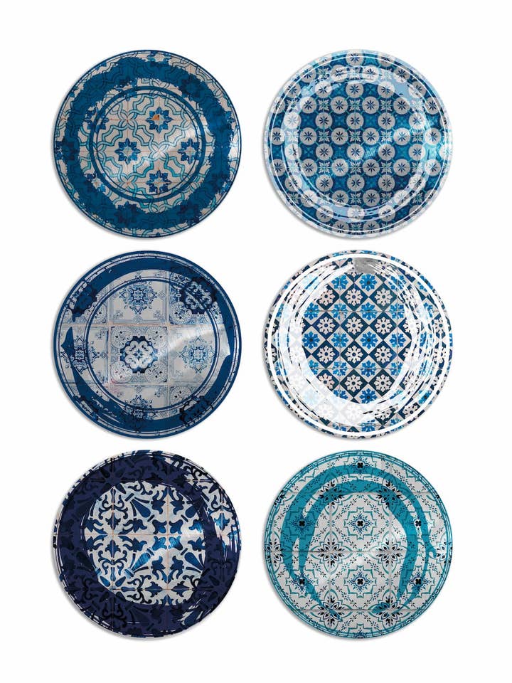 Juego de 6 individuales metálicos Mémoire para venta al por mayor de Emily Evans