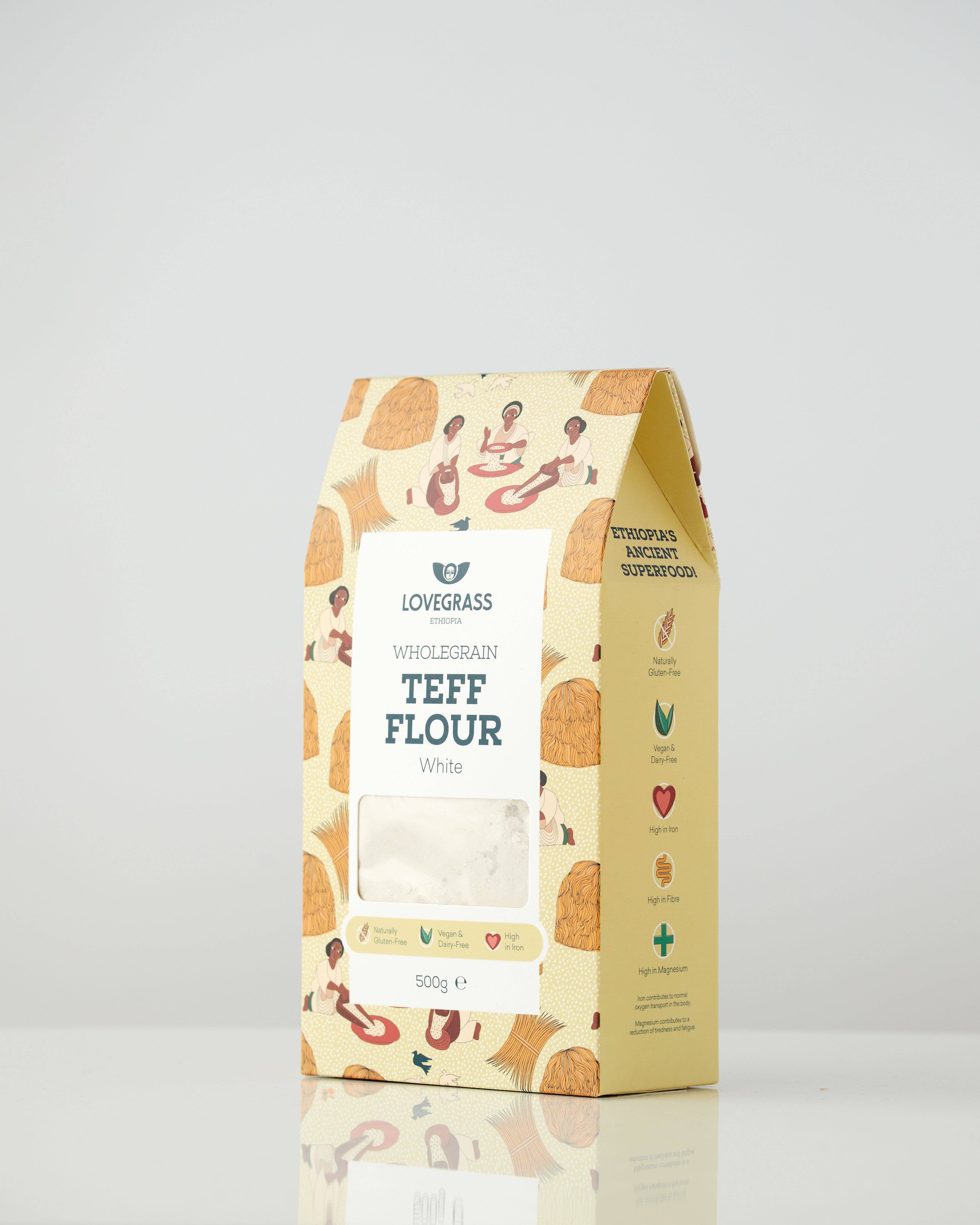Lovegrass Ethiopia - Wholesale Flour - White Teff Flour 500g3