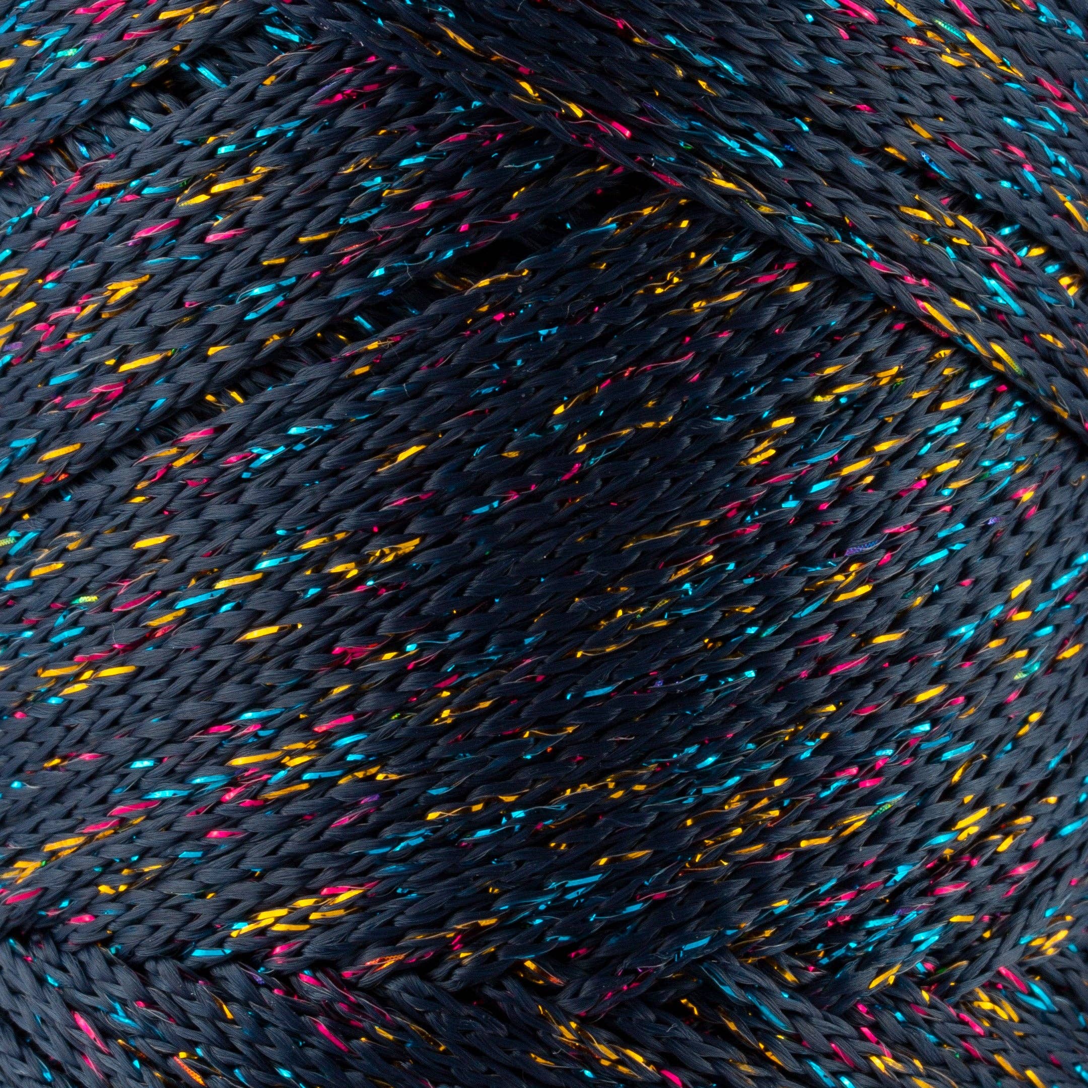 Sensy - Wholesale Yarn - Sensy Premium 2mm Multi Sparkle - 251 yards 90% Polypropylene / 10% Polyester Macrame Cord5