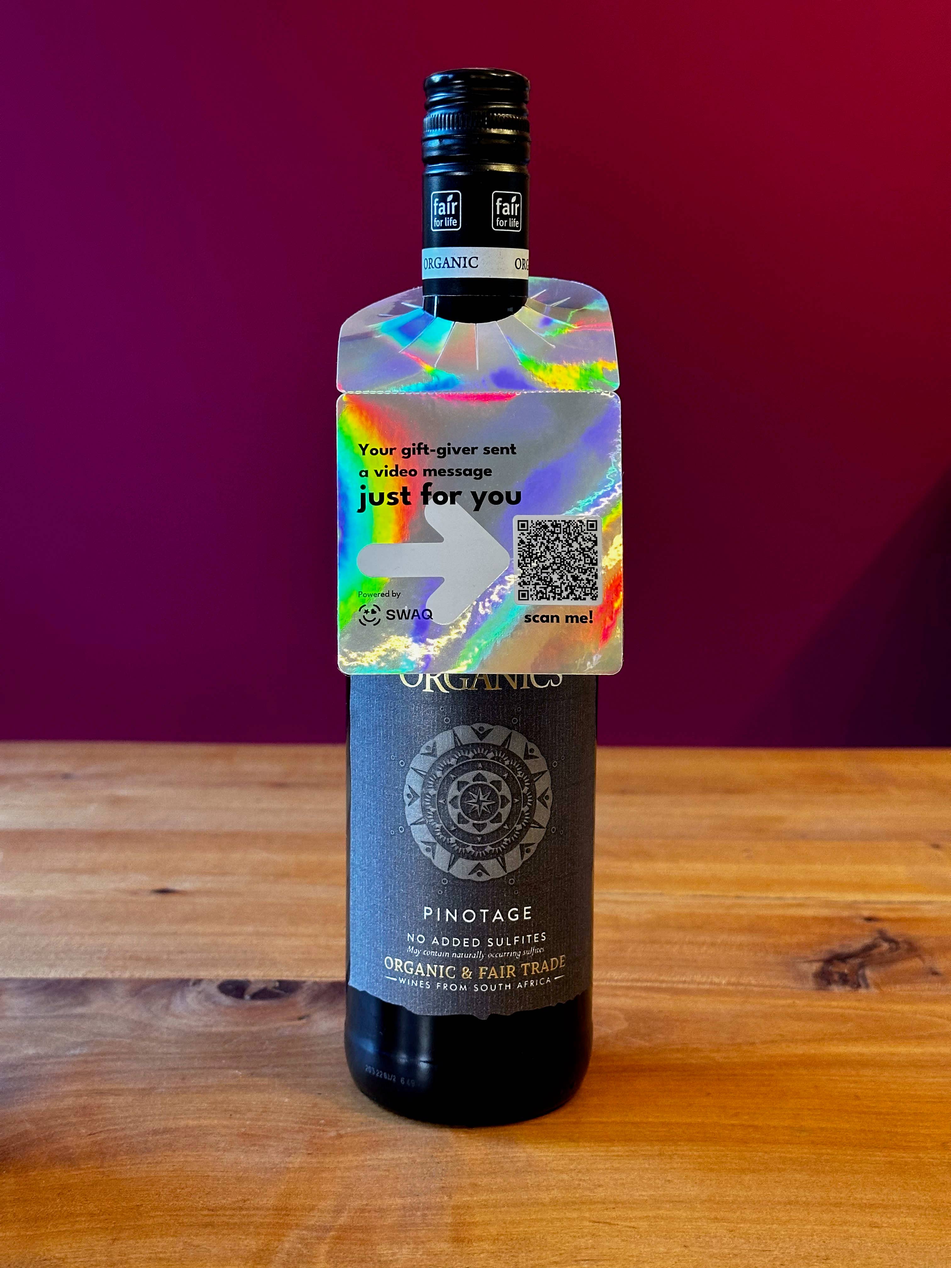 SWAQ - Vendita all'ingrosso Etichetta regalo - Etichette da collo di bottiglia per videomessaggi