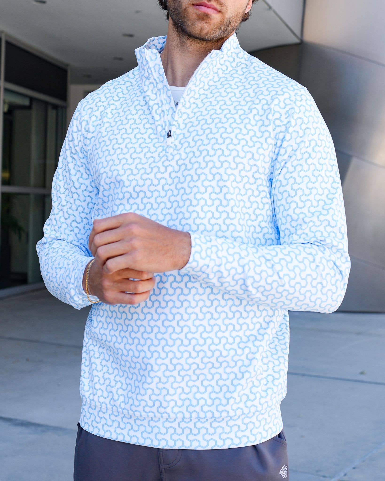 USA Palm - Wholesale Sweatshirt - Unisex - Cloud 1/4 Zip8