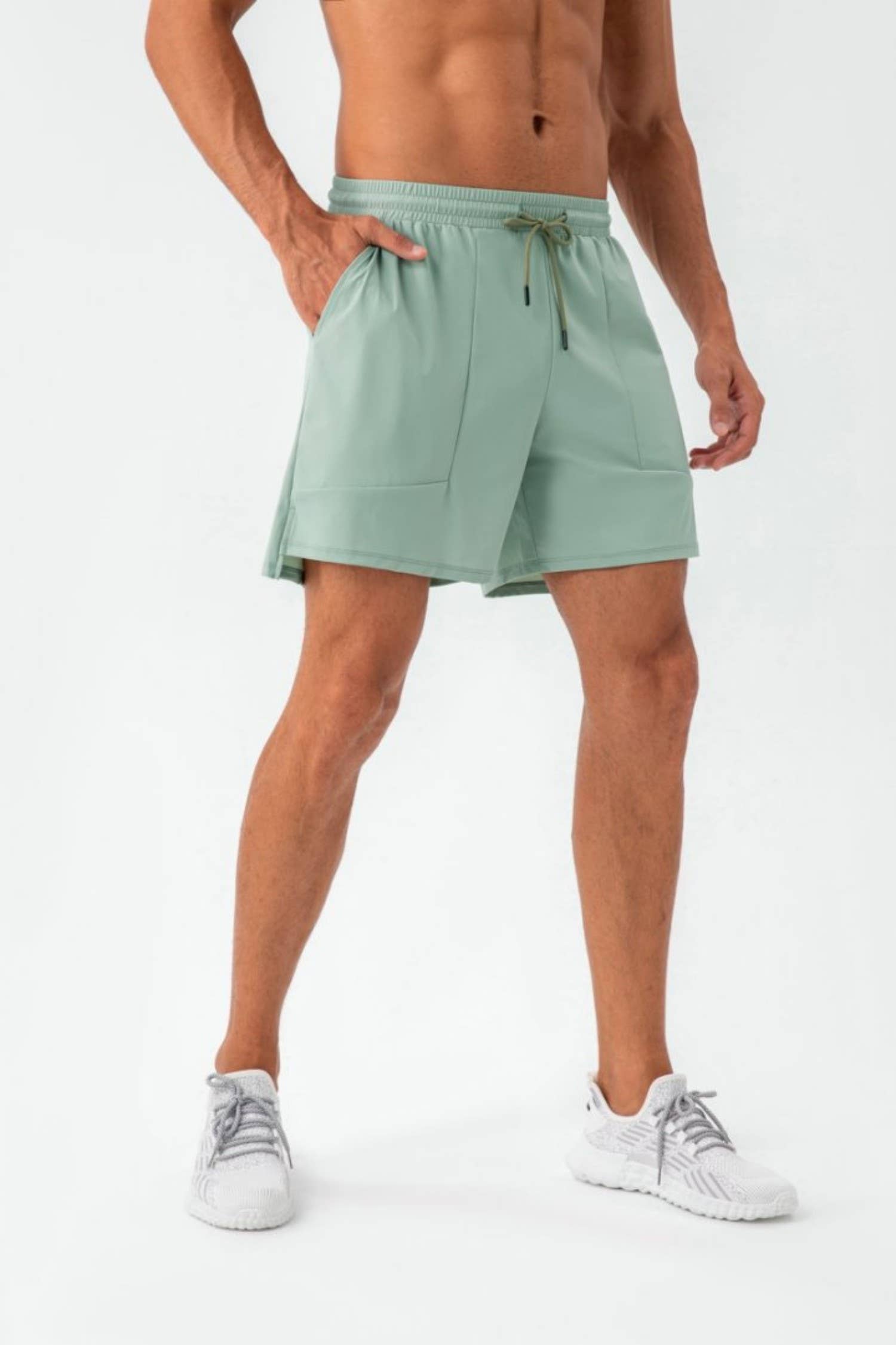 Active by Anna-Kaci – wholesale Athletic shorts – Men's – Quick Dry Training Shorts with Elastic Waistband Side Vents4