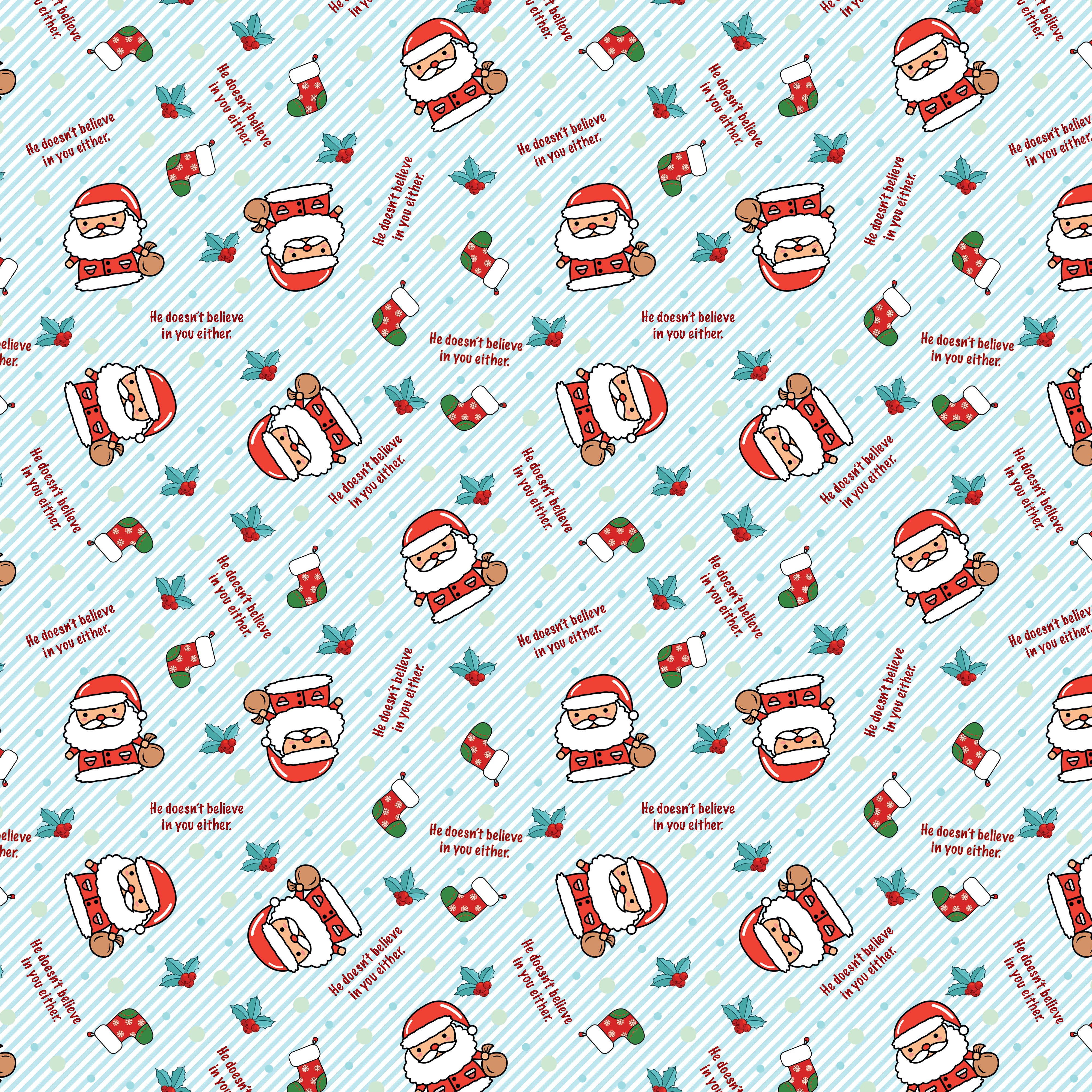 Pancake Paperie - Wholesale Wrapping Paper Roll - GIFT WRAP - Non Believer1