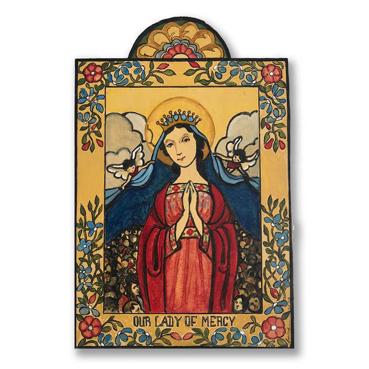 Our Lady of Mercy - Feast Day: September 24 for wholesale by Lynn Garlick Retablos