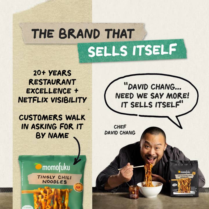 Momofuku - Wholesale Ramen - Tingly Chili Wavy Noodles | Instant Ramen | 4-Pack | Asian2