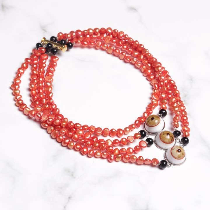 Eyes Statement Collier Necklace for wholesale by Sunset Yogurt