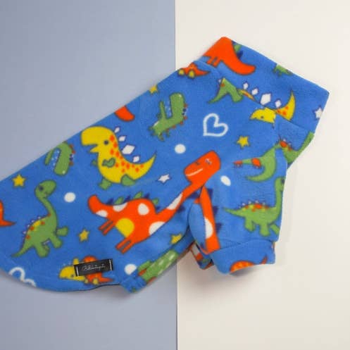 Dinosaur Print Water resistant dog fleece for wholesale by Bella Katee Pets