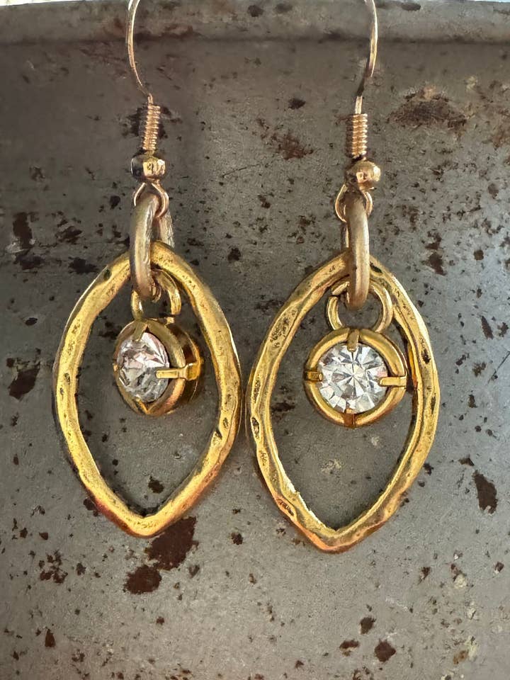 Moonlit Orbit Dangles Silver or Gold for wholesale by Loulu Designs