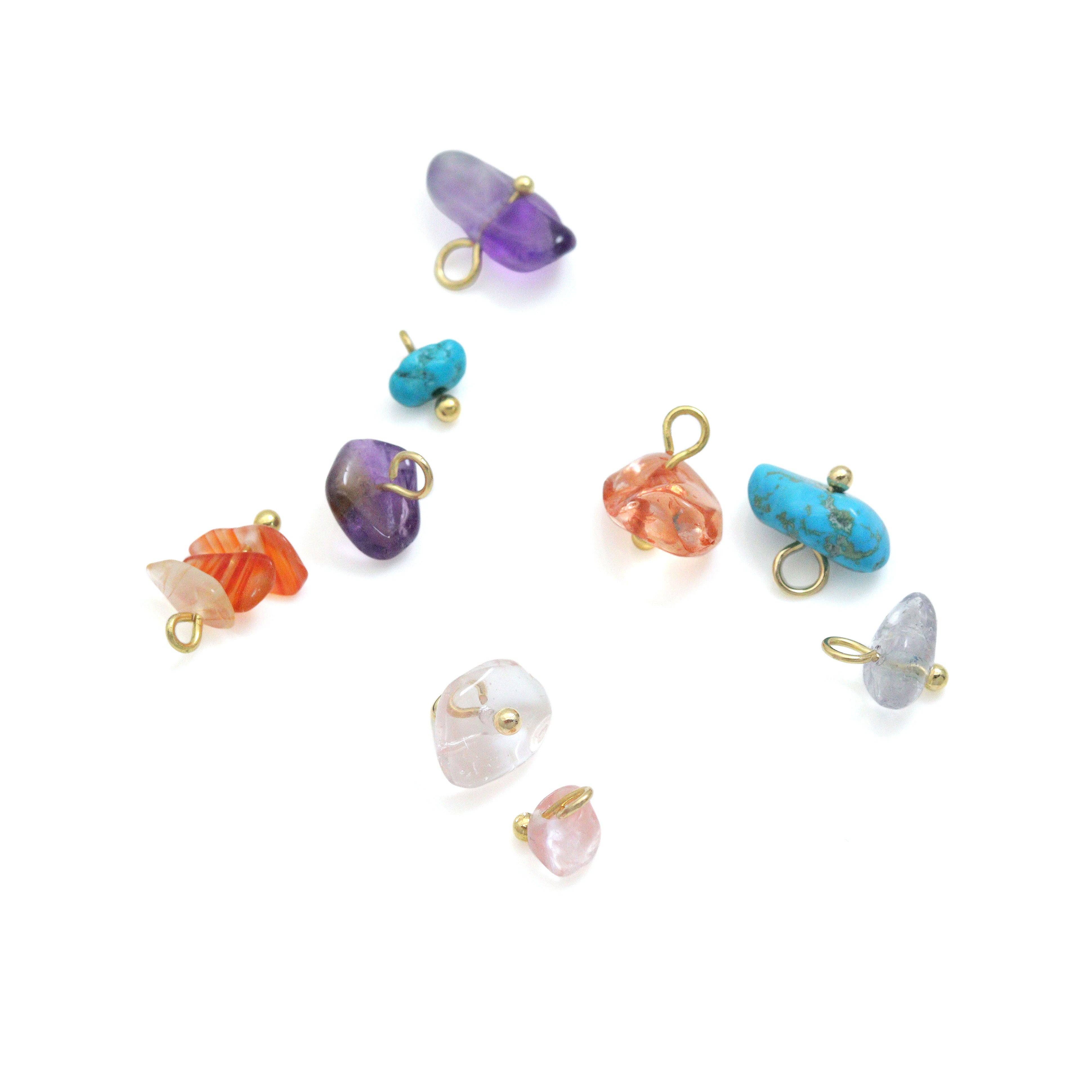 BestBeads&Beyond - Wholesale Individual charm/pendant - Colorful Ceramic Fish Charm Handmade gemstone beads charm For Necklace Bracelet Jewelry Making Supply, Sku#EF8187