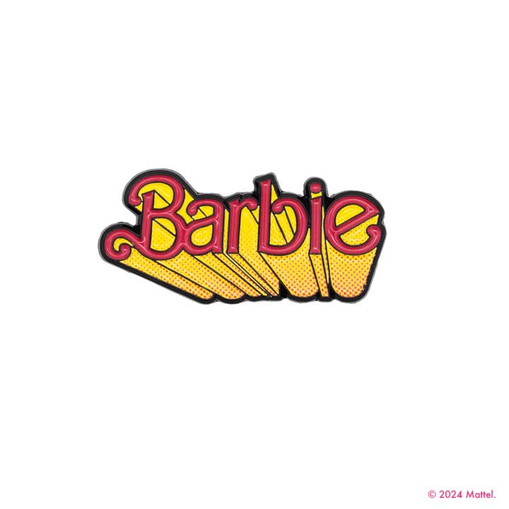 Little Shop of Pins - Wholesale Lapel Pin/Button - Comic Book Barbieâ„¢ Logo Enamel Pin
