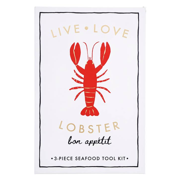 Seafood Tool Kit Book Box - Live Love Lobster for wholesale by Santa Barbara Design Studio by Creative Brands