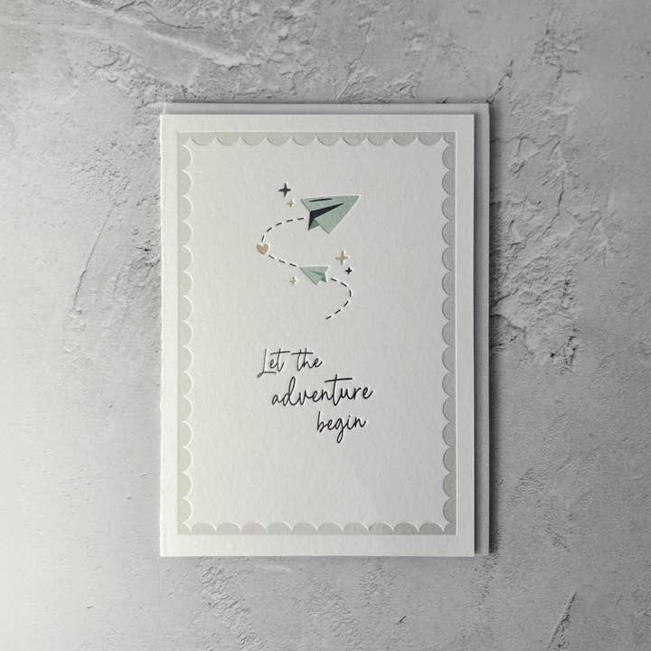 Let the Adventure Begin Greeting Card for wholesale by Heyyy Ltd