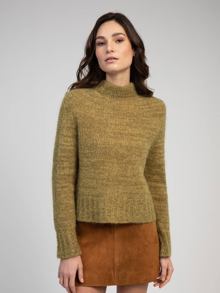 PULL BRIMA olive ch pour la vente par Maison Anje