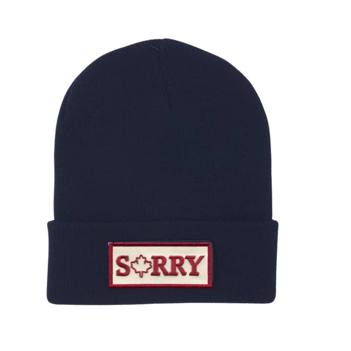 Désolé Bonnet d'Hiver à Revers - Fabriqué au Canada pour la vente par My HOME Apparel